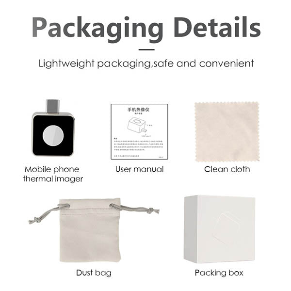 The package listing of NF-583 Infrared Thermal Imager Camera