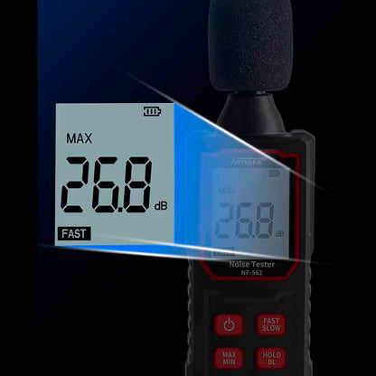 Noyafa NF-562 Handheld Decibel Meter Home Noise Monitor with 0.1dB Resolution and 30 - 130dB Measurement Range