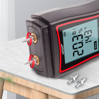 Noyafa NF-568 Wood Moisture Tester with Dual High-Precision Pins for Accurate Reading of Wood or Building Materials Moisture Content