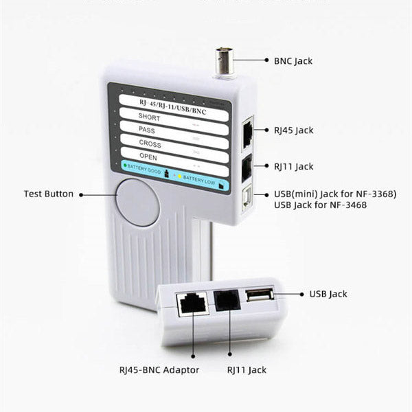 all features about cable tester