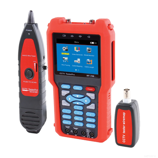 The cctv test can be test bnc and LAN cable noyafa nf-706