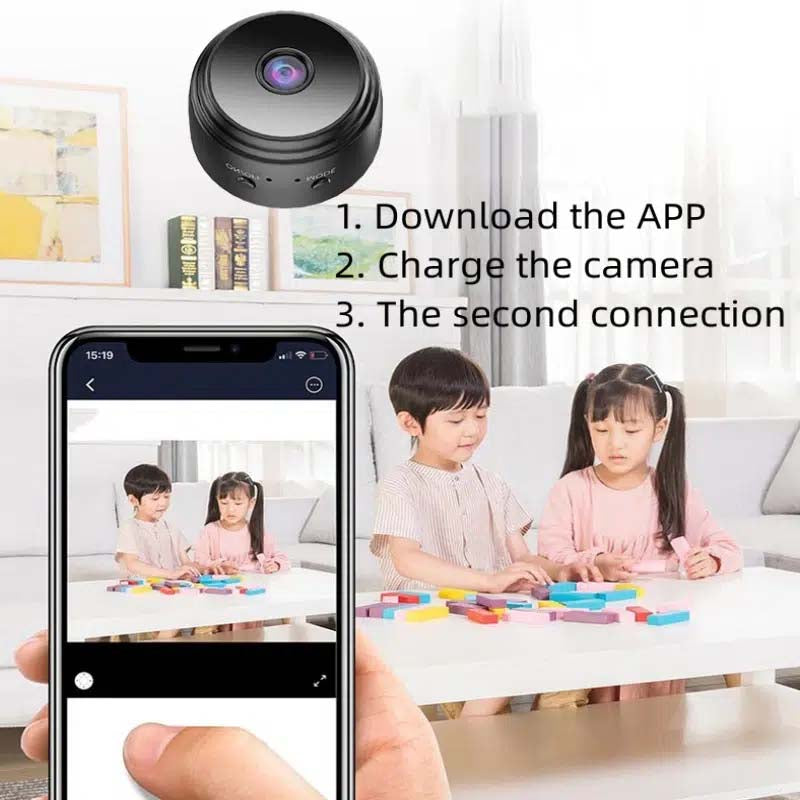 Мини-камера Noyafa с ночным видением 1080p и обнаружением движения, беспроводная камера для дома NF-A9