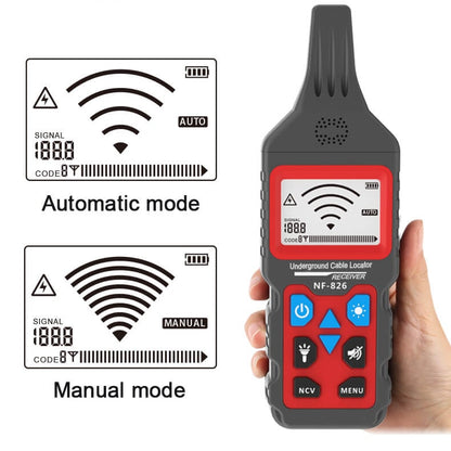 Noyafa NF-826 매장된 전선 또는 케이블의 특정 위치 및 결함을 감지하는 전문적인 지하 전선 탐지기