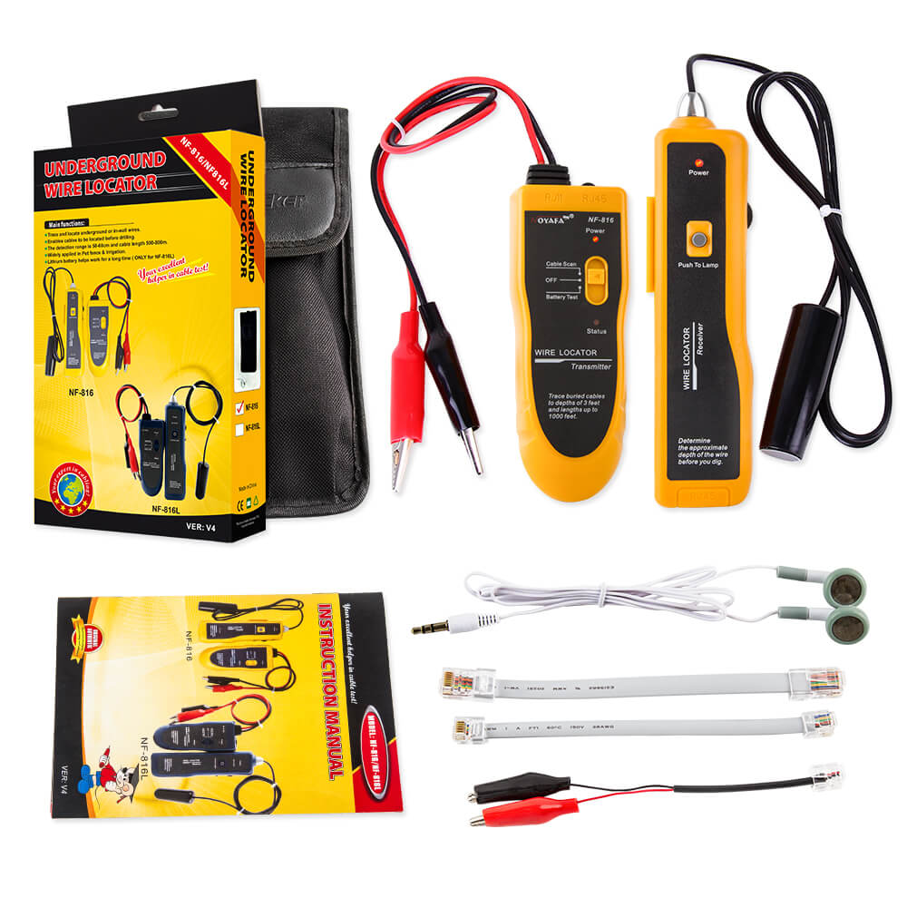 Noyafa NF 816 Underground Cable Wire Locator  package incleded
