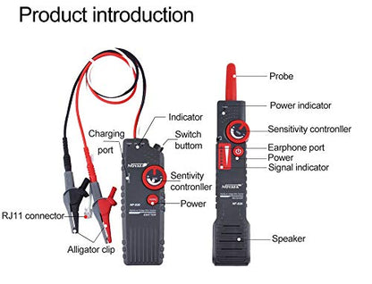 Noyafa NF-820 Anti-jamming Invisible Cable Detector for Underground, Inside-wall Cables and Pipes Locating