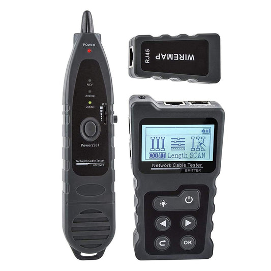 와이어맵, 길이, PoE와 같은 케이블 테스트 기능을 갖춘 Noyafa NF-8209 네트워크 톤 생성기 및 프로브 키트