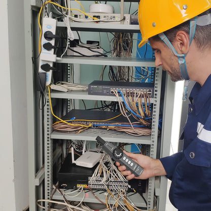 Noyafa Новое поступление Детектор электрических проводов Tracer с поиском автоматических выключателей, тестированием розеток, поиском кабелей Ethernet и обнаружением NCV - NF-825TMR