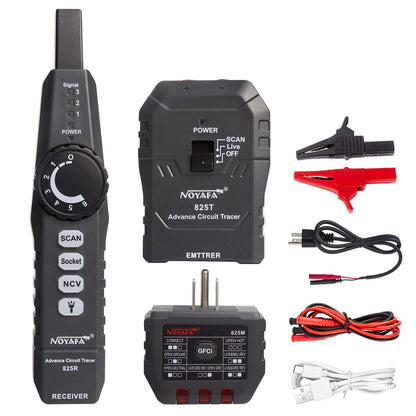 Noyafa NF-826 매장된 전선 또는 케이블의 특정 위치 및 결함을 감지하는 전문적인 지하 전선 탐지기