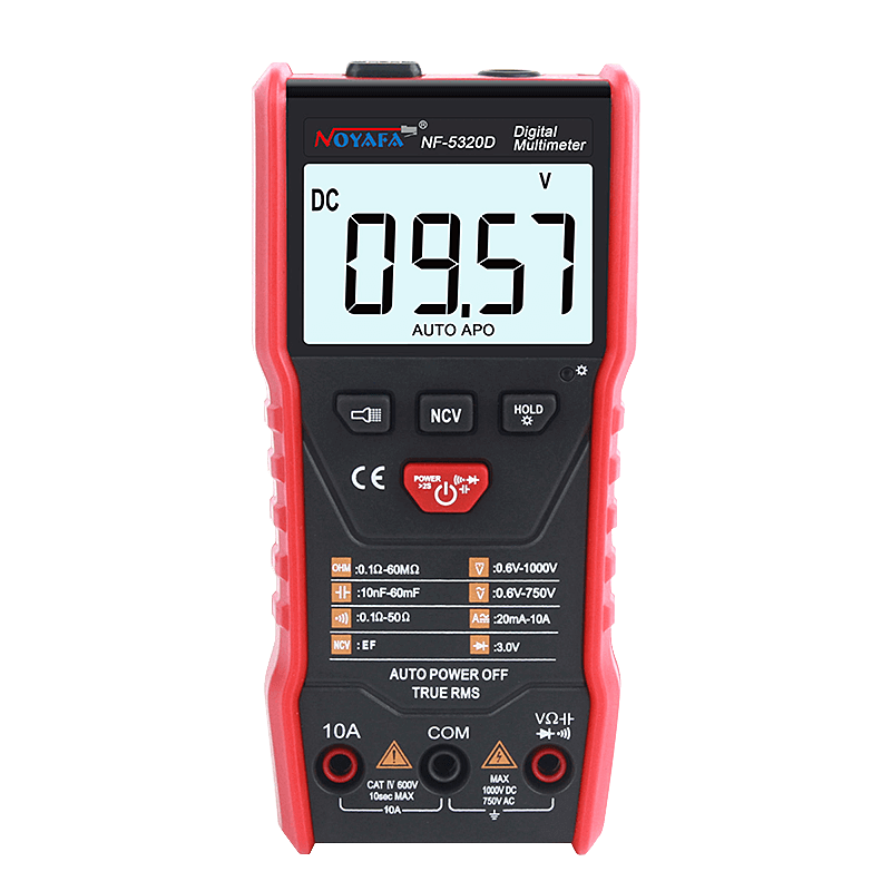 The digital multimeter with auto-ranging LCD screen