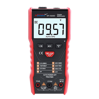 The digital multimeter with auto-ranging LCD screen