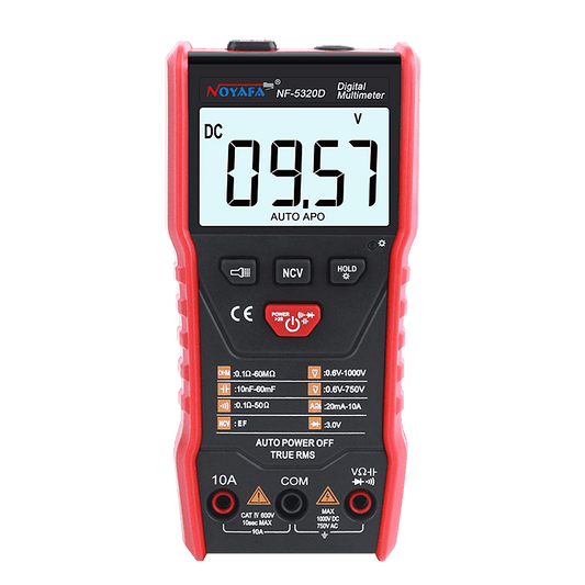 The digital multimeter with auto-ranging LCD screen