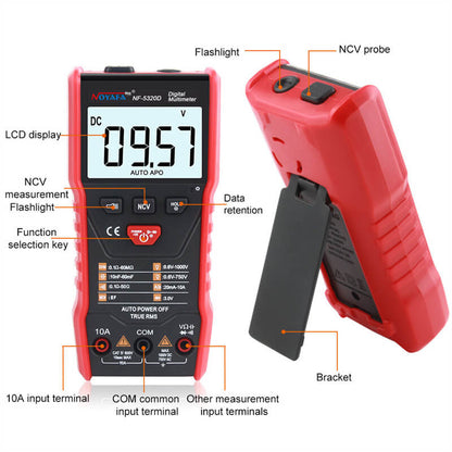 The specification details of  digital multimeter
