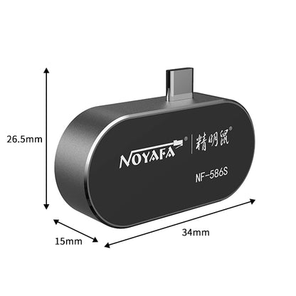 Android Mobile 25hz, HD 해상도, -15°C ~ 600°C, 6색 팔레트 효과 NF-586s용 Noyafa 소형 열화상 카메라