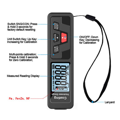 The features of digital coating thickness gauge