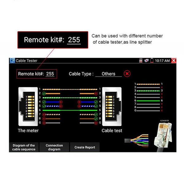 ip hd camera cctv test monitor all in one nf 715