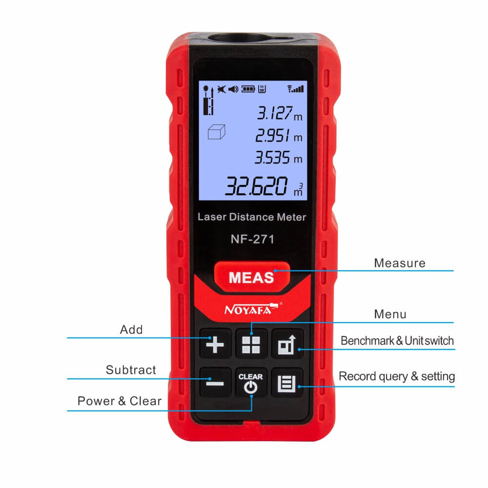 specification details of Noyafa NF-271 Laser Distance Measurer